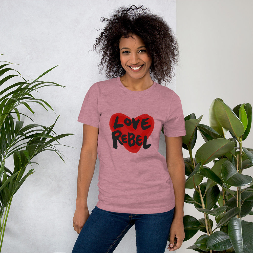 Love Rebel Short-sleeve unisex t-shirt