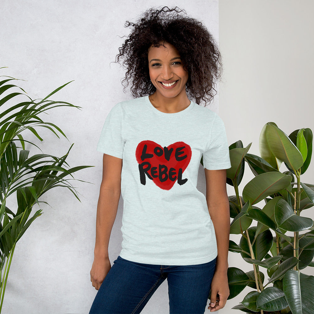 Love Rebel Short-sleeve unisex t-shirt