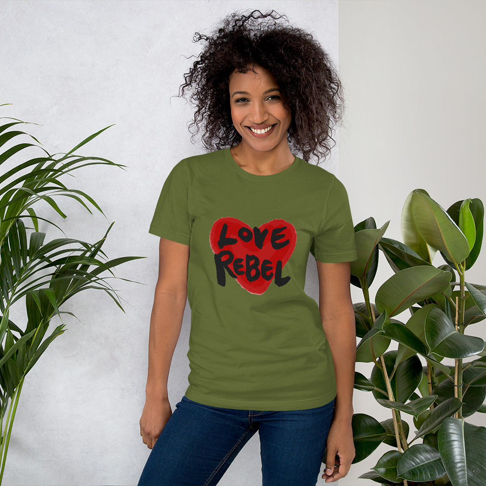 Love Rebel Short-sleeve unisex t-shirt